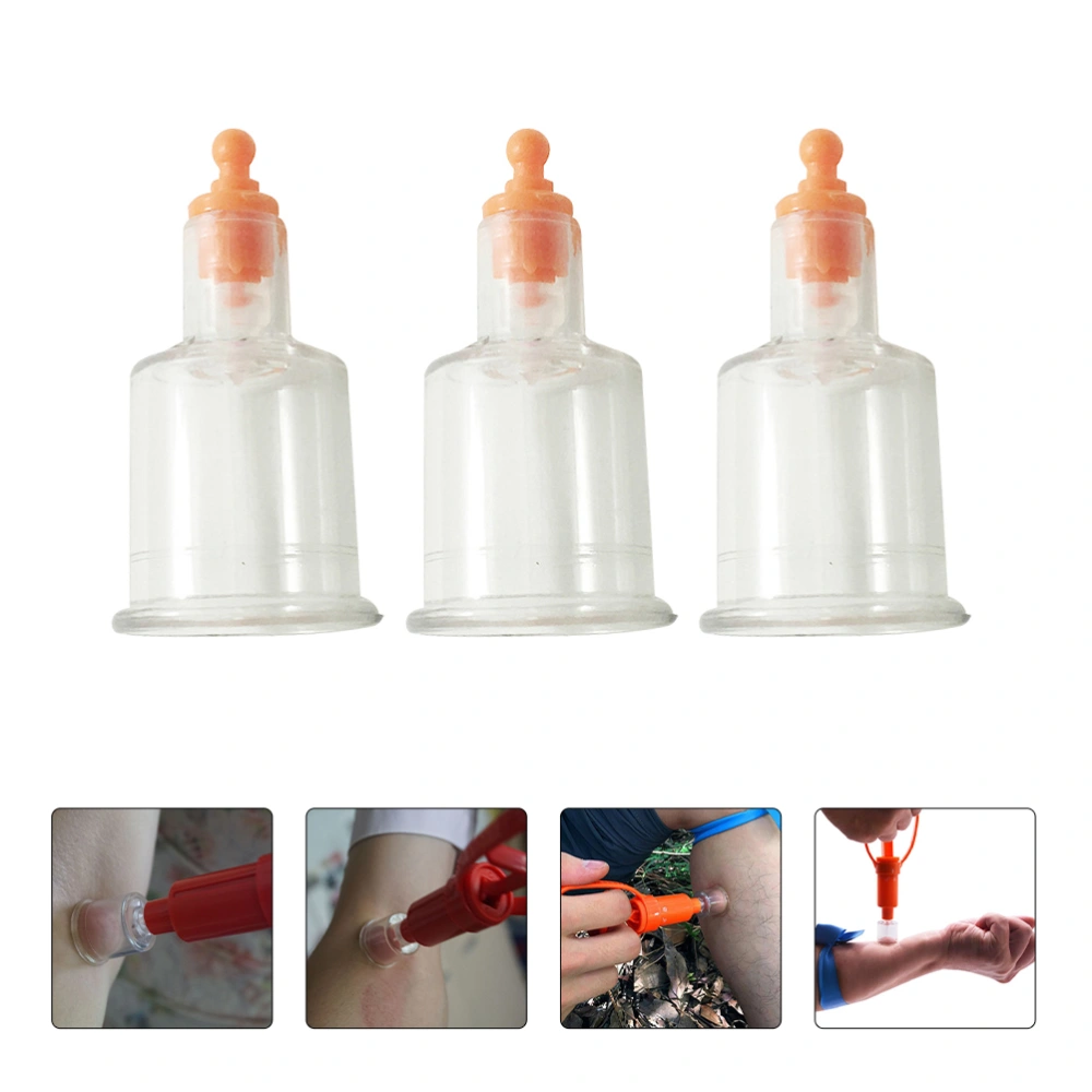 10pcs Outdoor Emergency Venom Extractor Pump Suction Cup First Aid Supplies