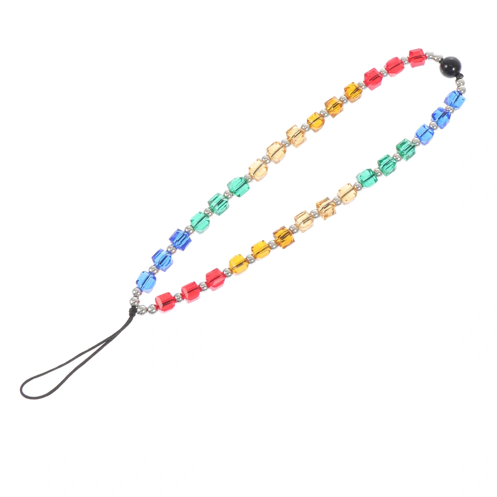 1pc Phone Lanyard Crystal Anti-loss Mobile Phone Chain Smartphone Hanging Rope