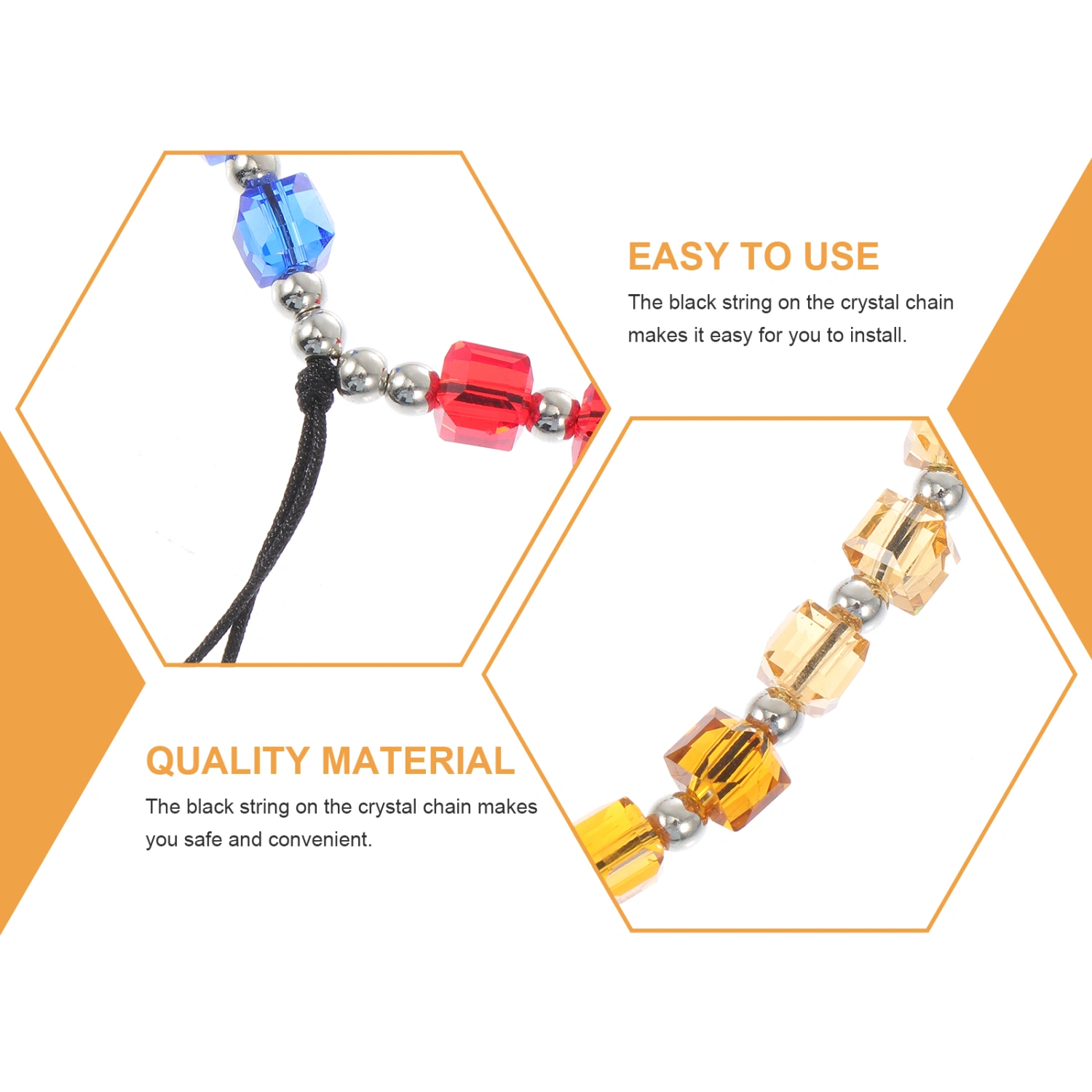 1pc Phone Lanyard Crystal Anti-loss Mobile Phone Chain Smartphone Hanging Rope