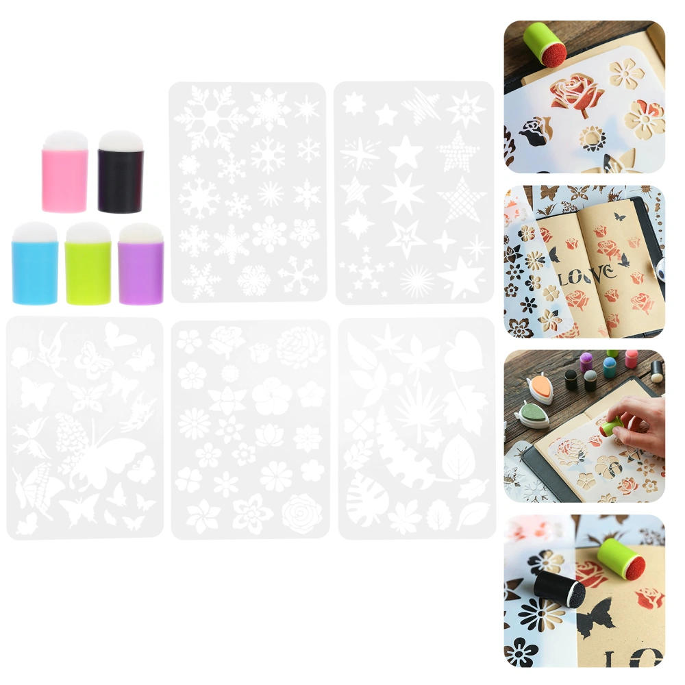 1 Set of Multipurpose Hand Account Inkpad Printing Sponges Drawing Sponges