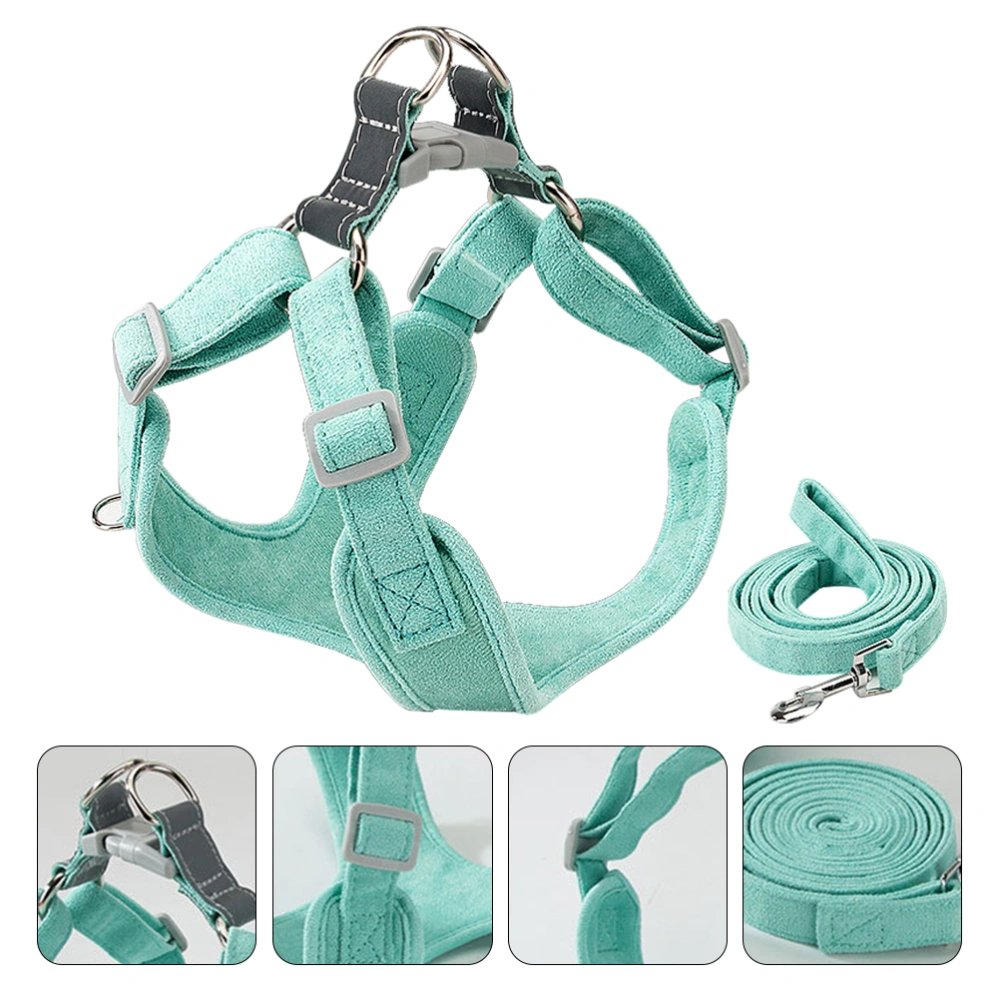 1 Set of Household Puppy Harness Wear-resistant Dog Leash Convenient Puppy Leash