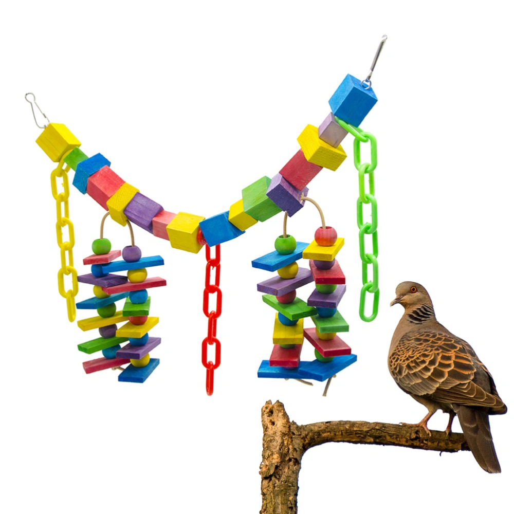 Parrot Toys Large Size Colored Bird Toys Multi-colored Blocks Bird Toys