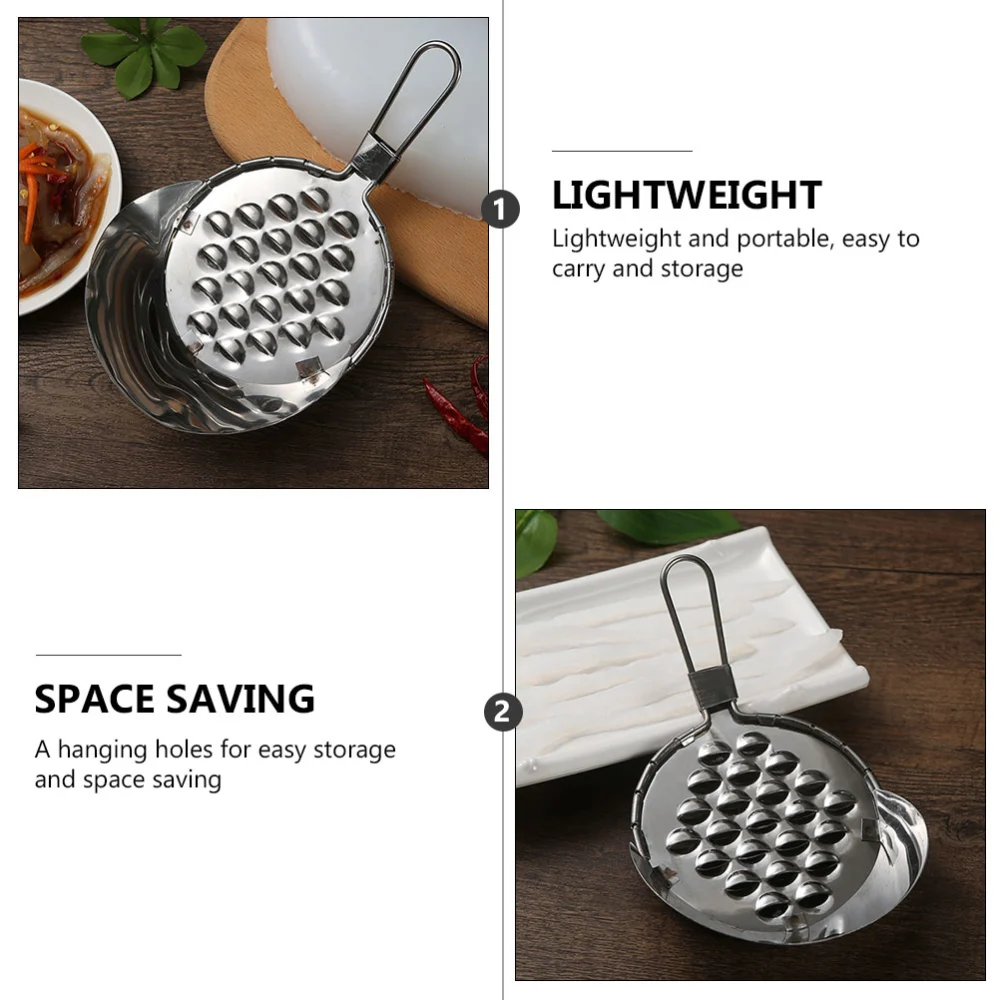 1Pc Stainless Steel Vegetable Grater Multi-functional Food Grater (Silver)