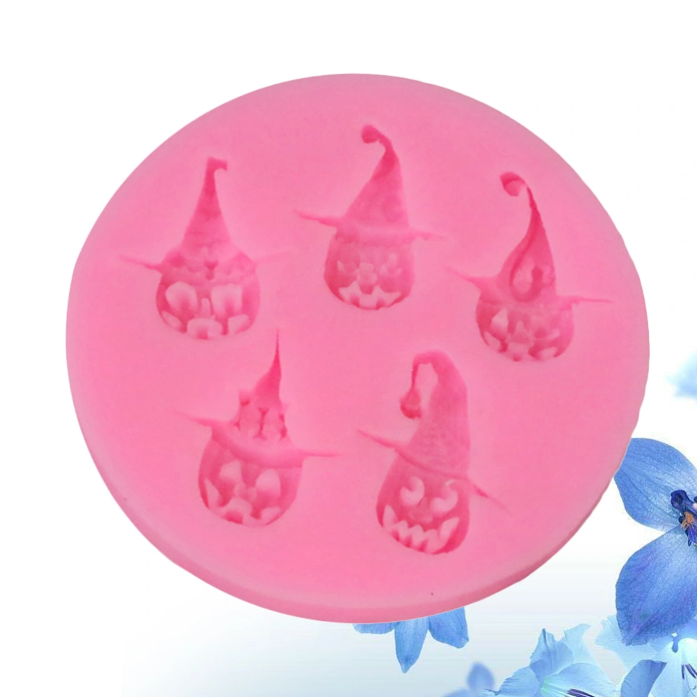 Pumpkin Pirates Patterns Molds Halloween Baking Molds Cake Molds Household Soap Molds for Party Halloween Kitchen Size M Pink