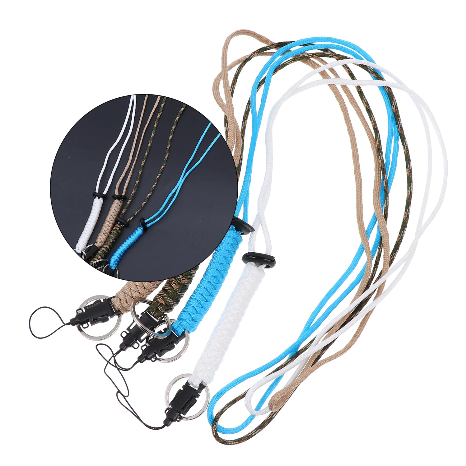 4pcs Cellphone Lanyard Phone Anti-lost Chain Novel Phone Camera Wrist Rope