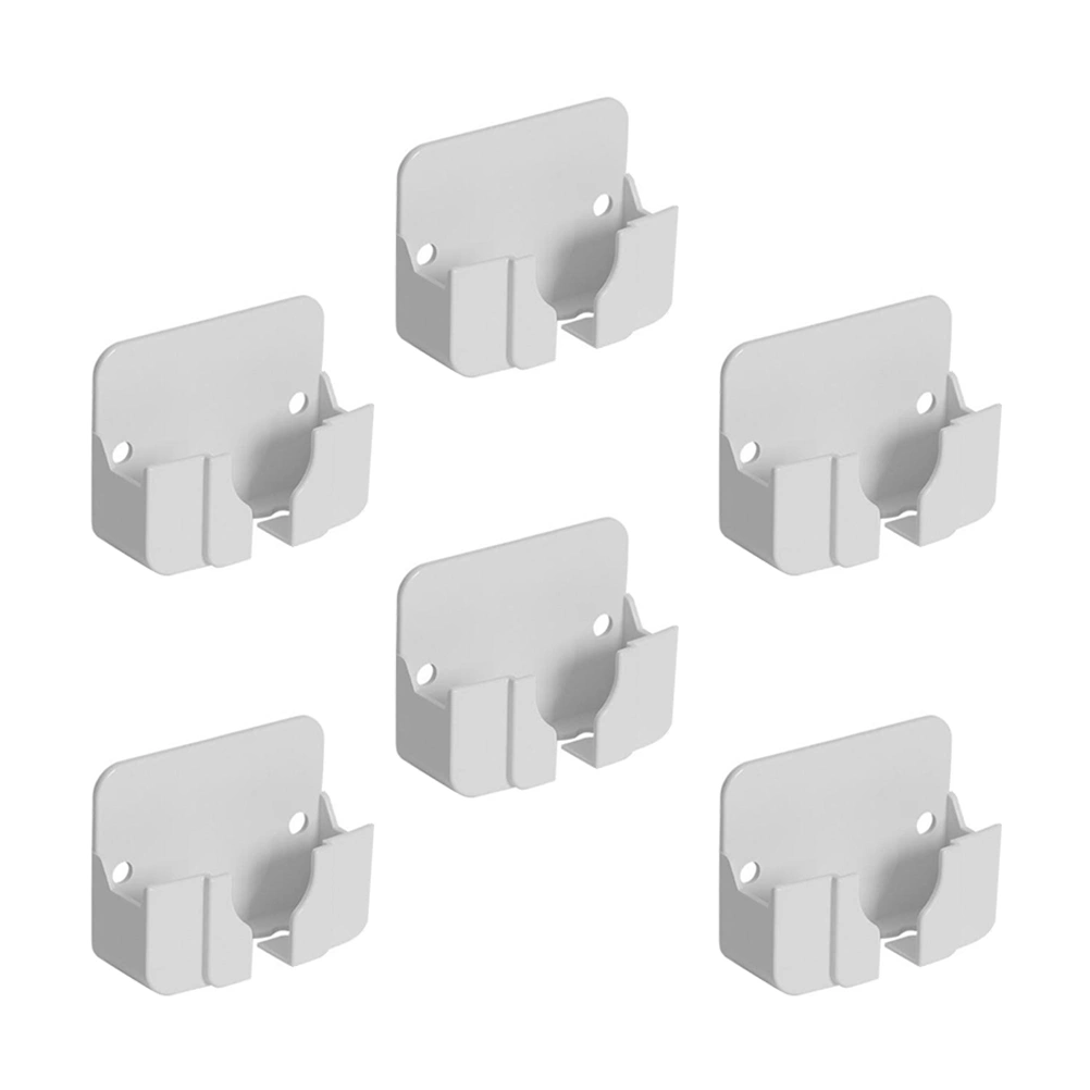 6pcs Non-punching Storage Boxes Plug Hanging Hooks Phone Charging Racks