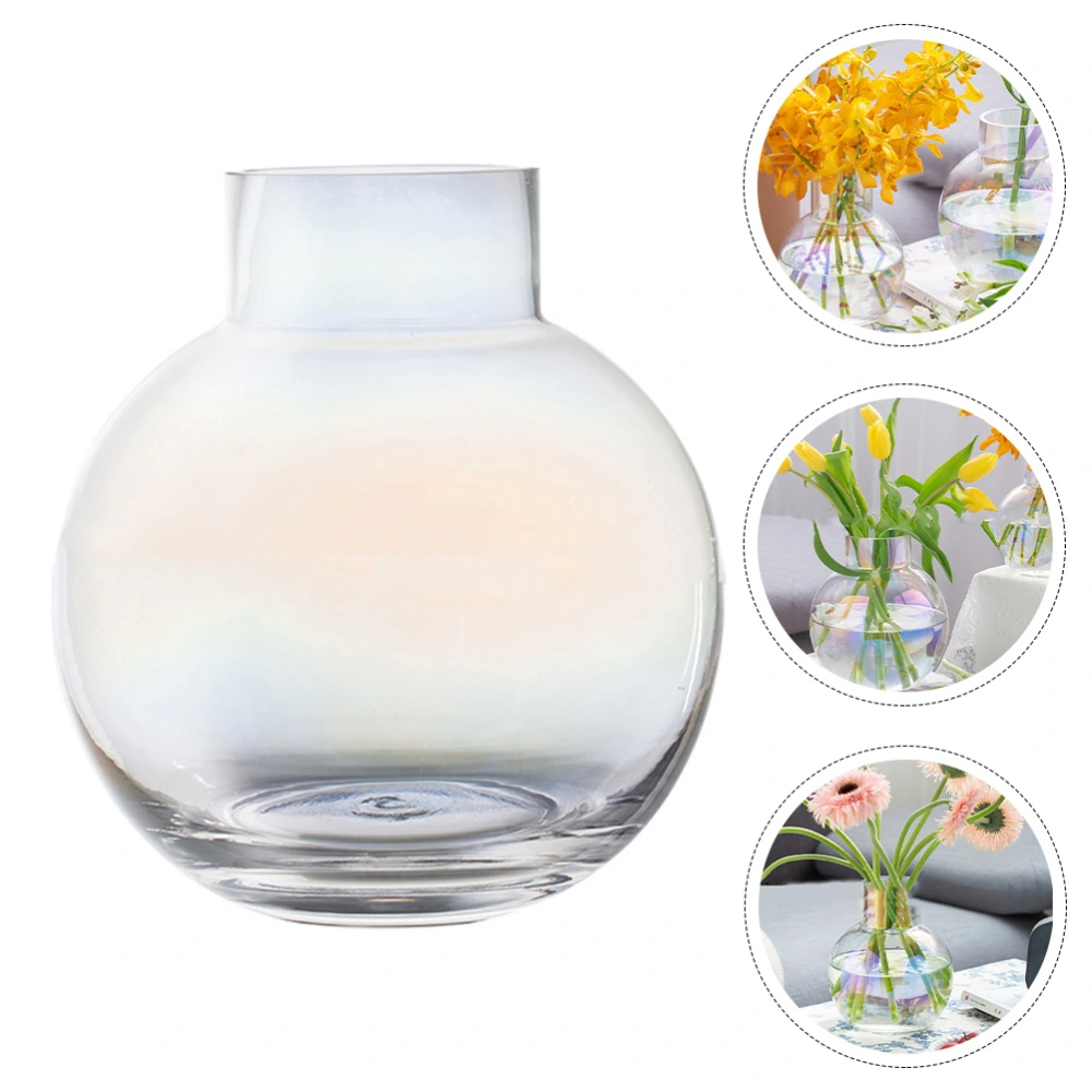 1Pc Flower Arrangement Vase Decorative Glass Vase Desktop Hydroponic Container