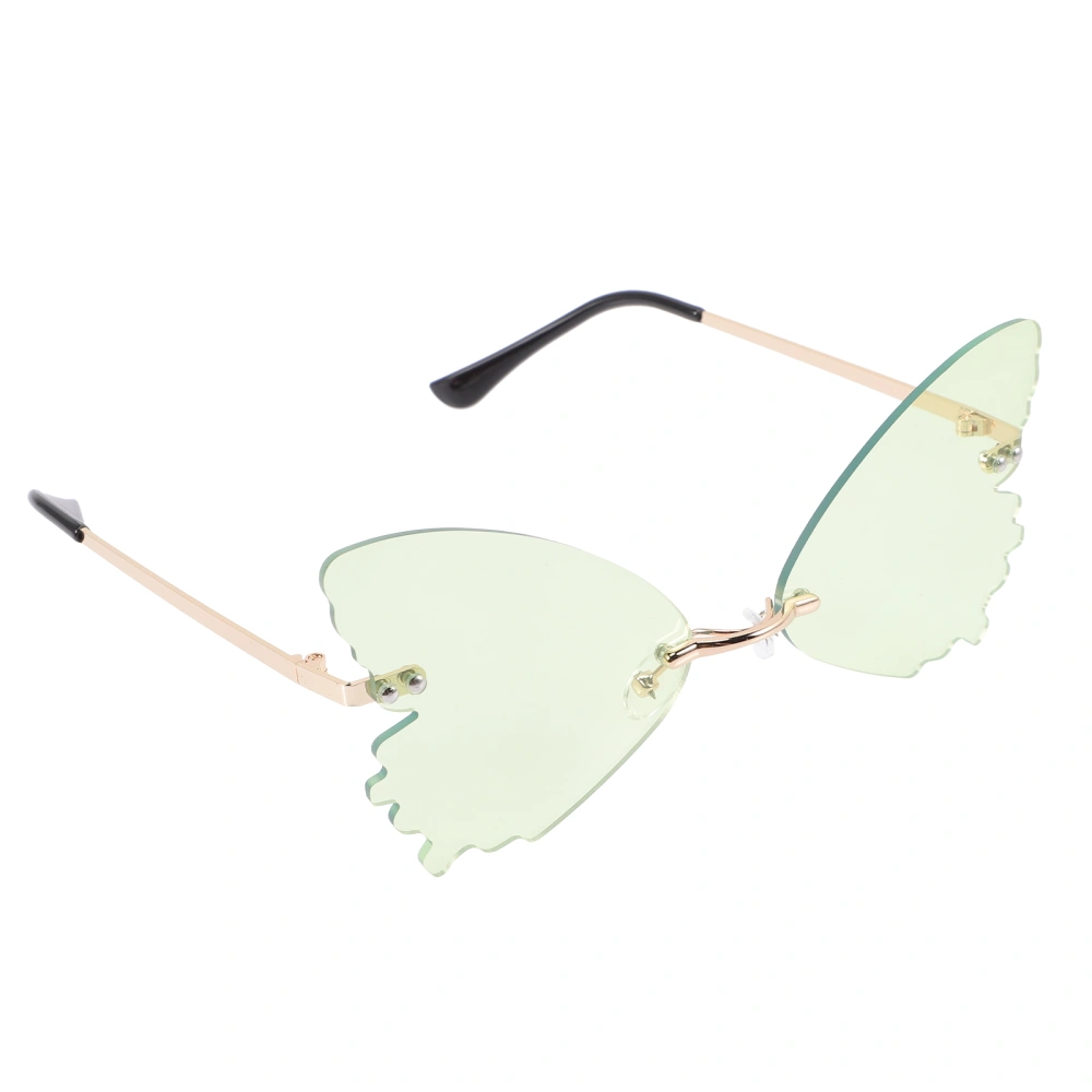 Butterflies Sunglasses Personalized Fashion Sunglasses Rimless Glasses for Festival Party