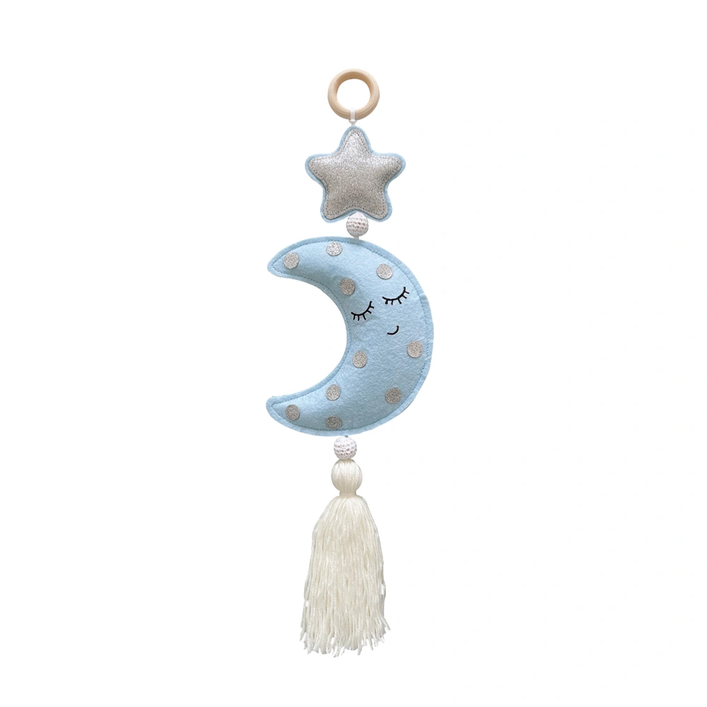 Moon Star Design Tassel Pendant Wall Hanging Adorn Home Background Decor