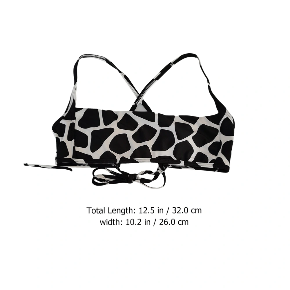 1 Set Cow Pattern Woman Sexy Mini Bikini Swimwear Women Swimsuit Underwear