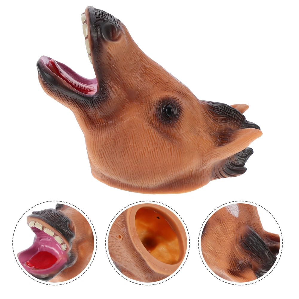 1pc Cartoon Animal Hand Puppet Toy Realistic Head Hand Puppet Cosplay Puppet Toy