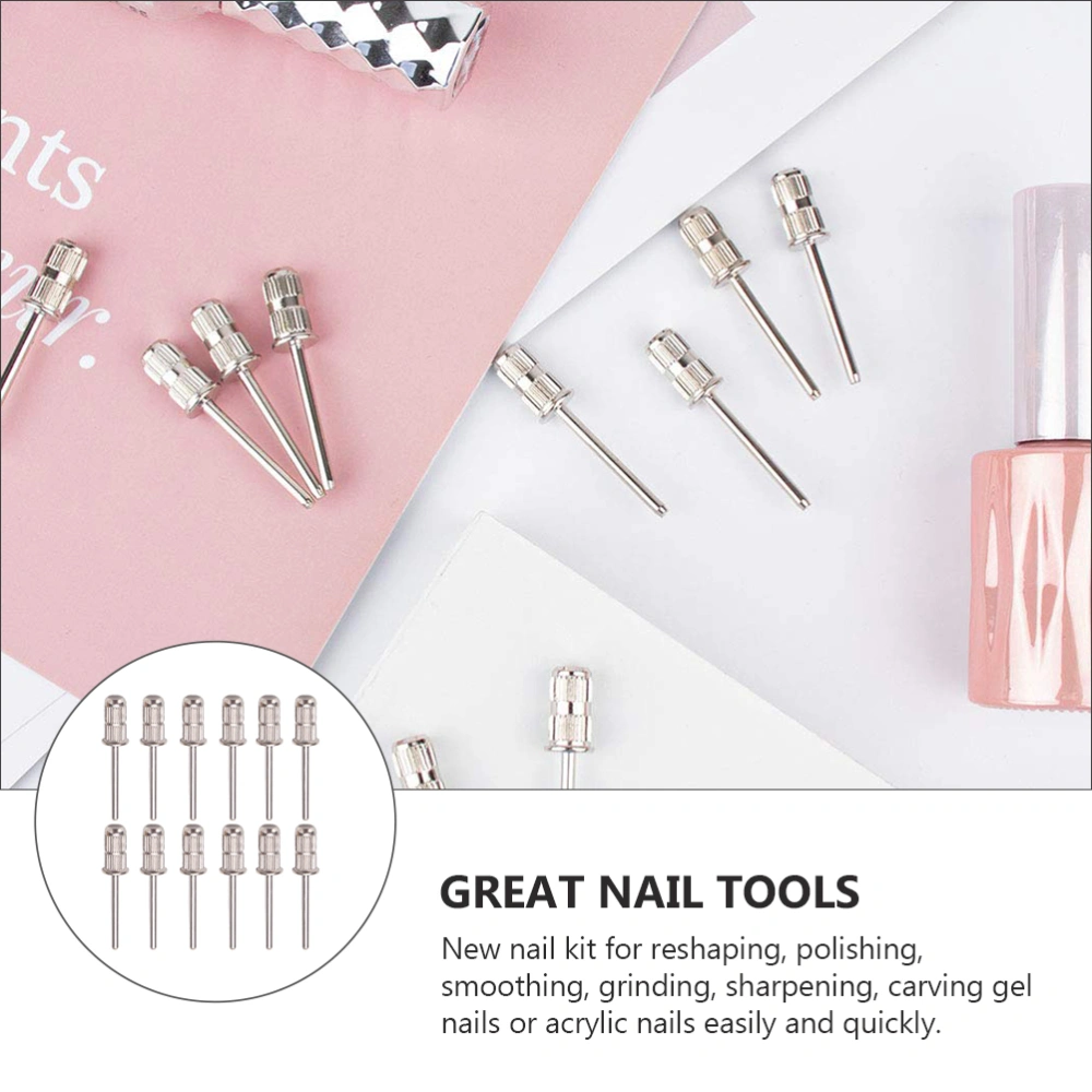 12Pcs Practical New Grinder Nail Drill Bit Universal Polishing Machine Nail Tool