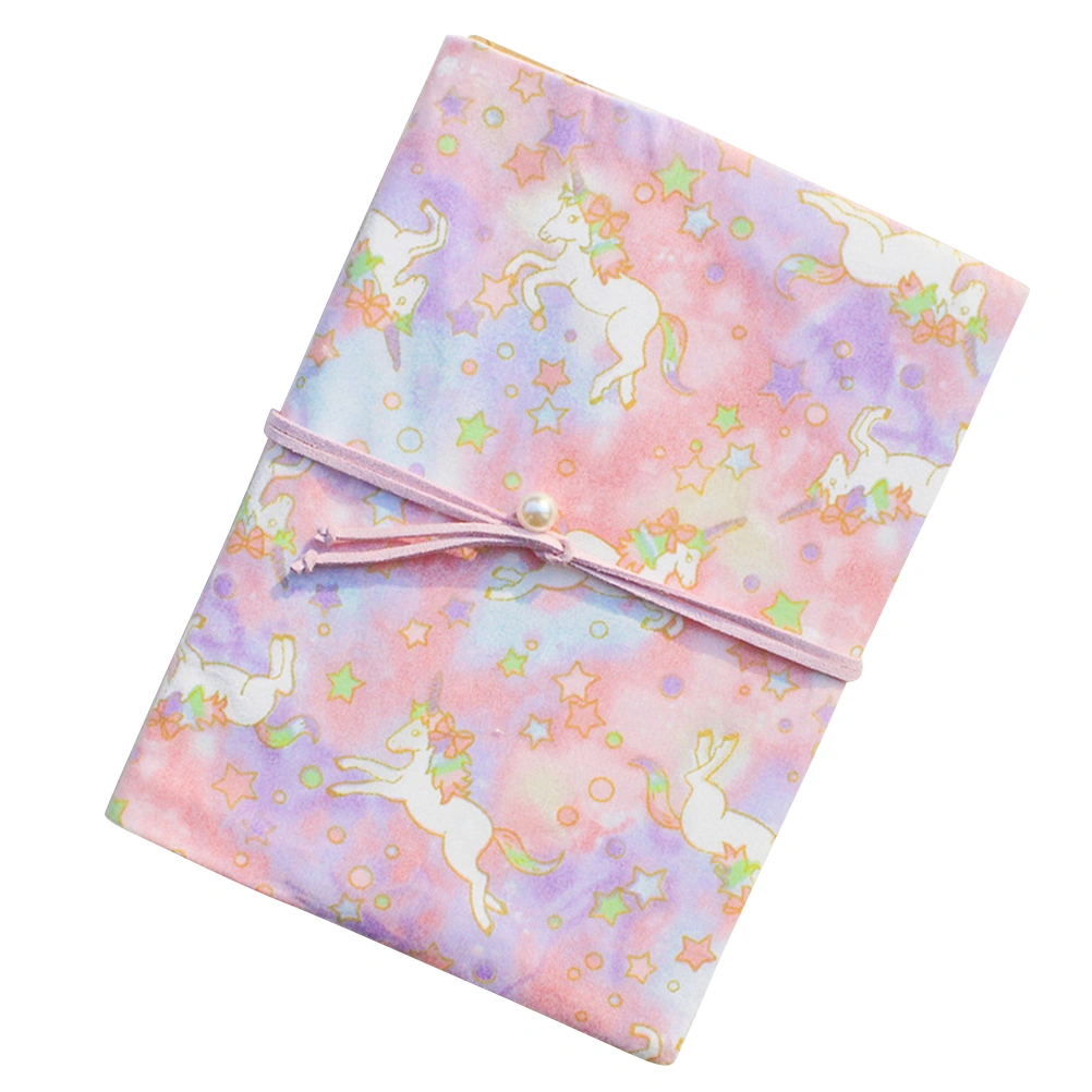 Portable Unicorn Design A6 Book Cover Protective Safety Books Cover Delicate School Stationery for Students Office Home