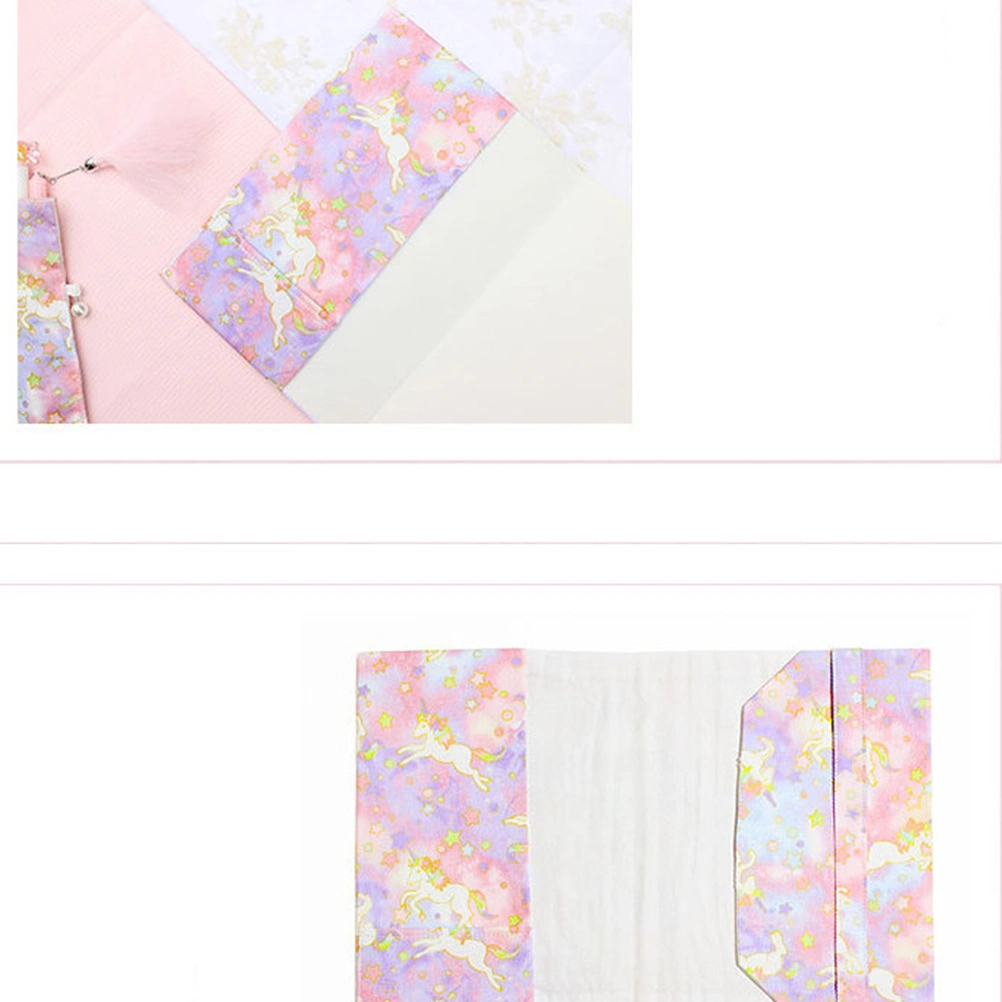 Portable Unicorn Design A6 Book Cover Protective Safety Books Cover Delicate School Stationery for Students Office Home