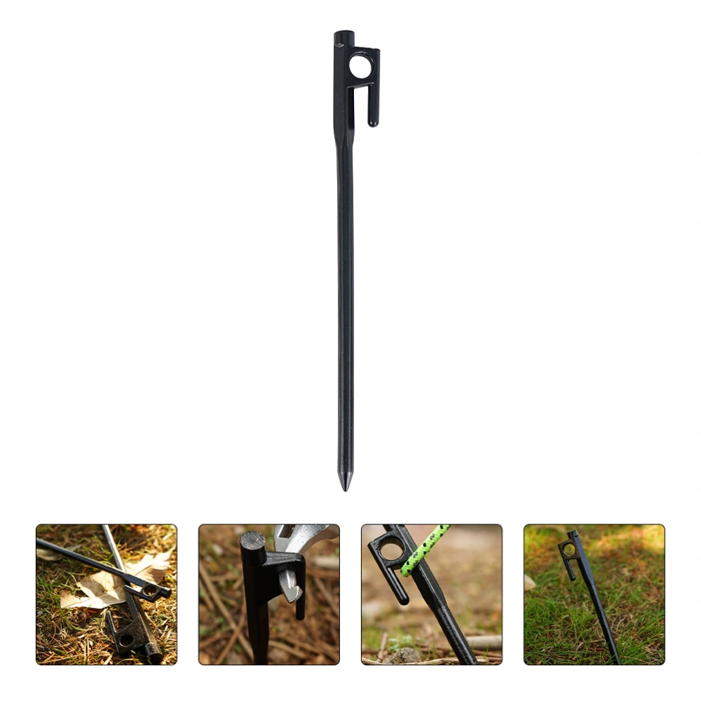 4pcs Outdoor Iron Camping Tent Pegs Camping Fixed Rod Ground Nail Tent Pegs