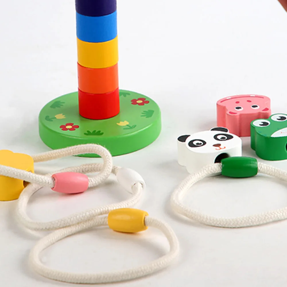 1 Set Game Throwing Ring Stacking Cup Ring Toys Ring Toss Game Kids Educational Toys