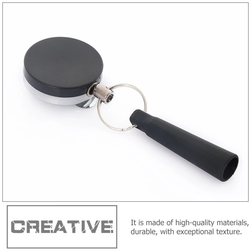 2pcs Retractable Anti-lost Buckle Buckle Key Holder Silicone Pen-cap Hanging Hook