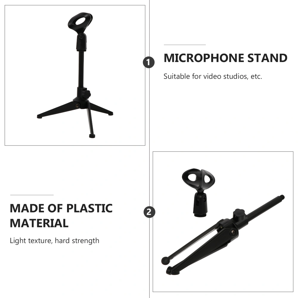 Desktop Lifting Adjustable Microphone Stand Conference Tripod Mic Table Stand