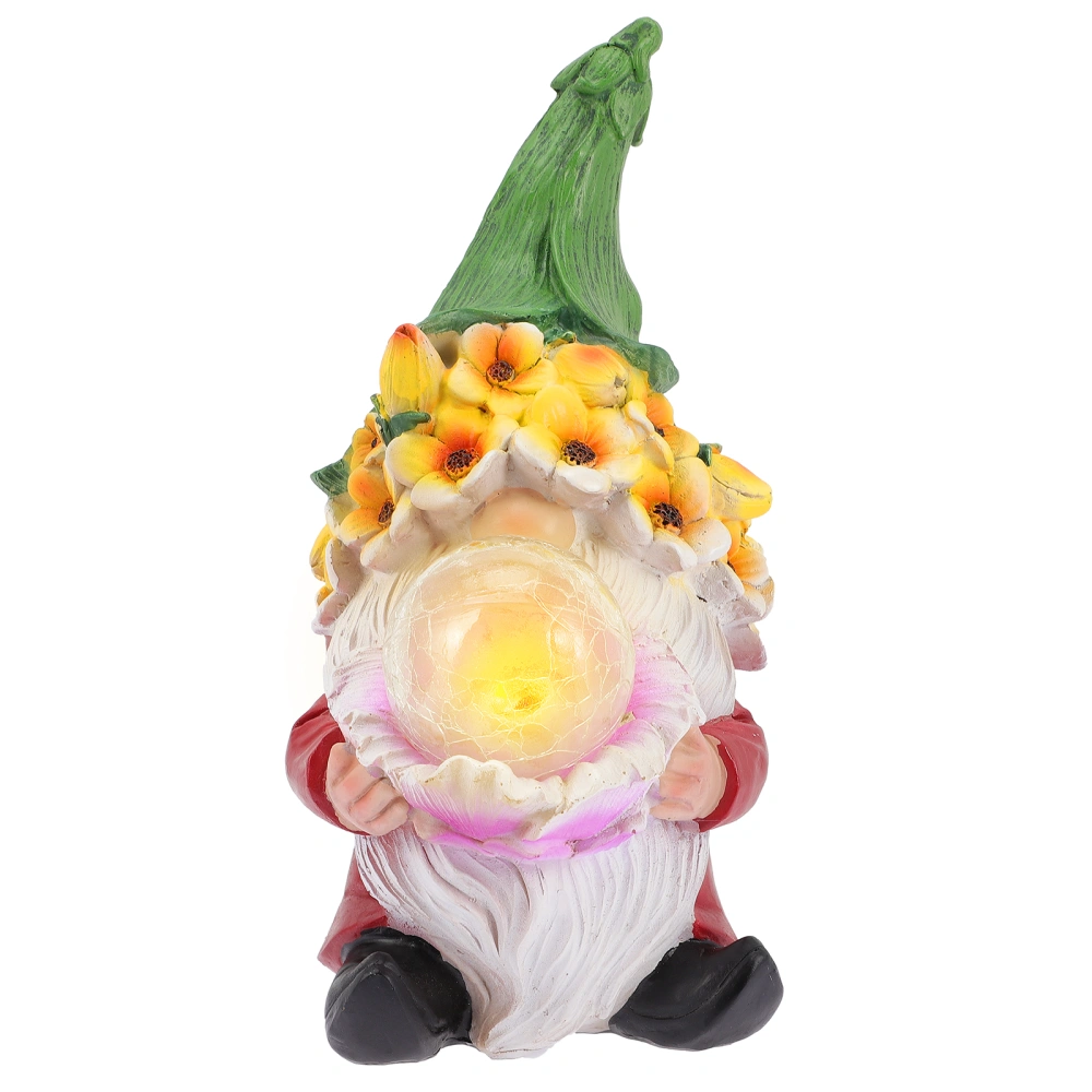 Garden Gnome Outdoor Solar Garden Light Yard Ornament Outdoor Solar Light