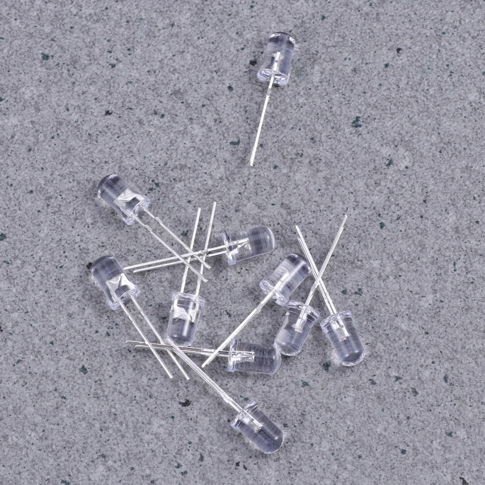 80pcs 5mm Assorted Clear LED with 1/4-watt 80ohm Resistors (8 Colors)