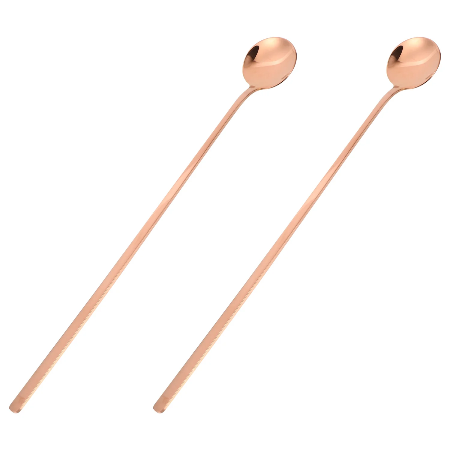 2pcs Stainless Steel Coffee Stirring Spoons Dessert Spoons Durable Food Spoons