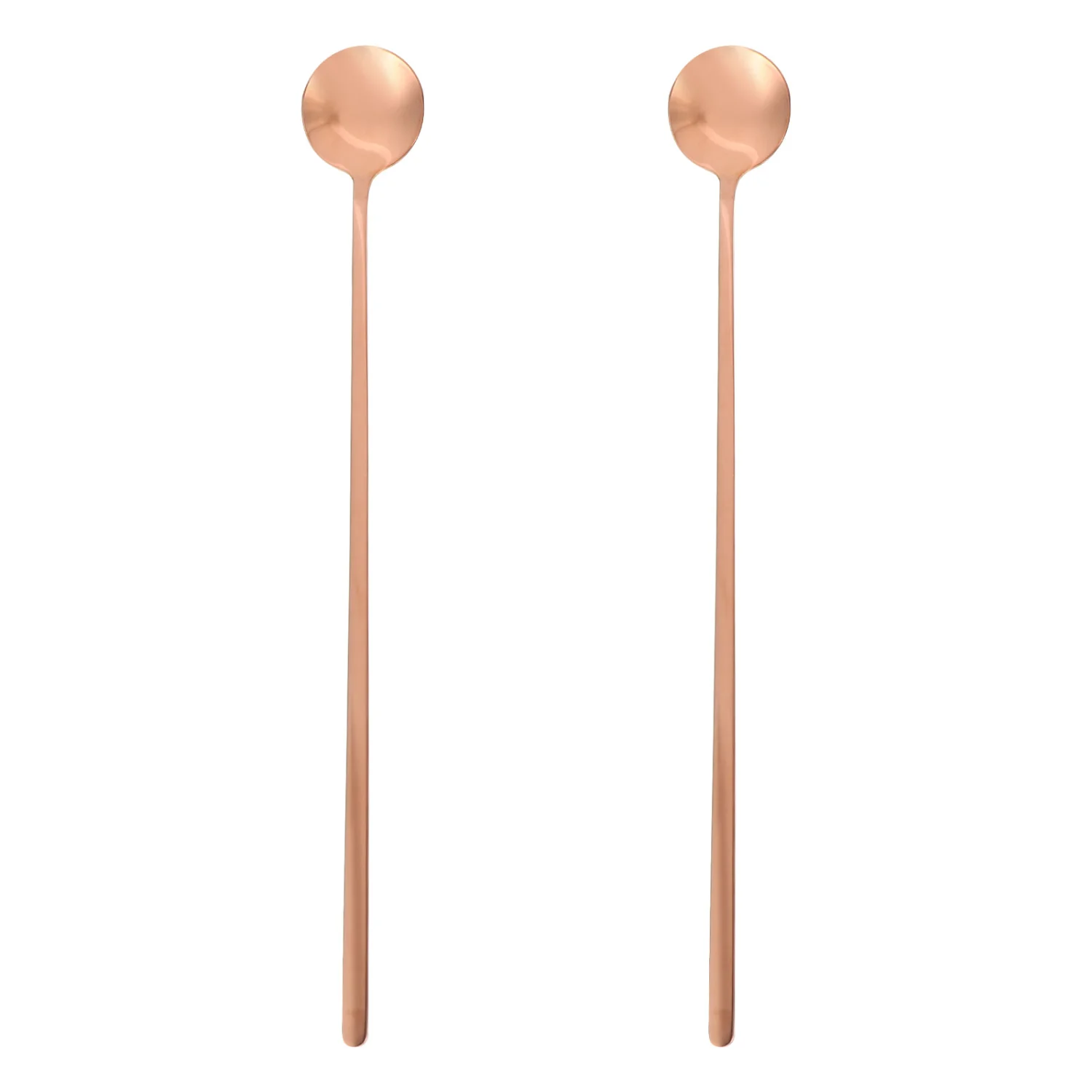 2pcs Stainless Steel Coffee Stirring Spoons Dessert Spoons Durable Food Spoons