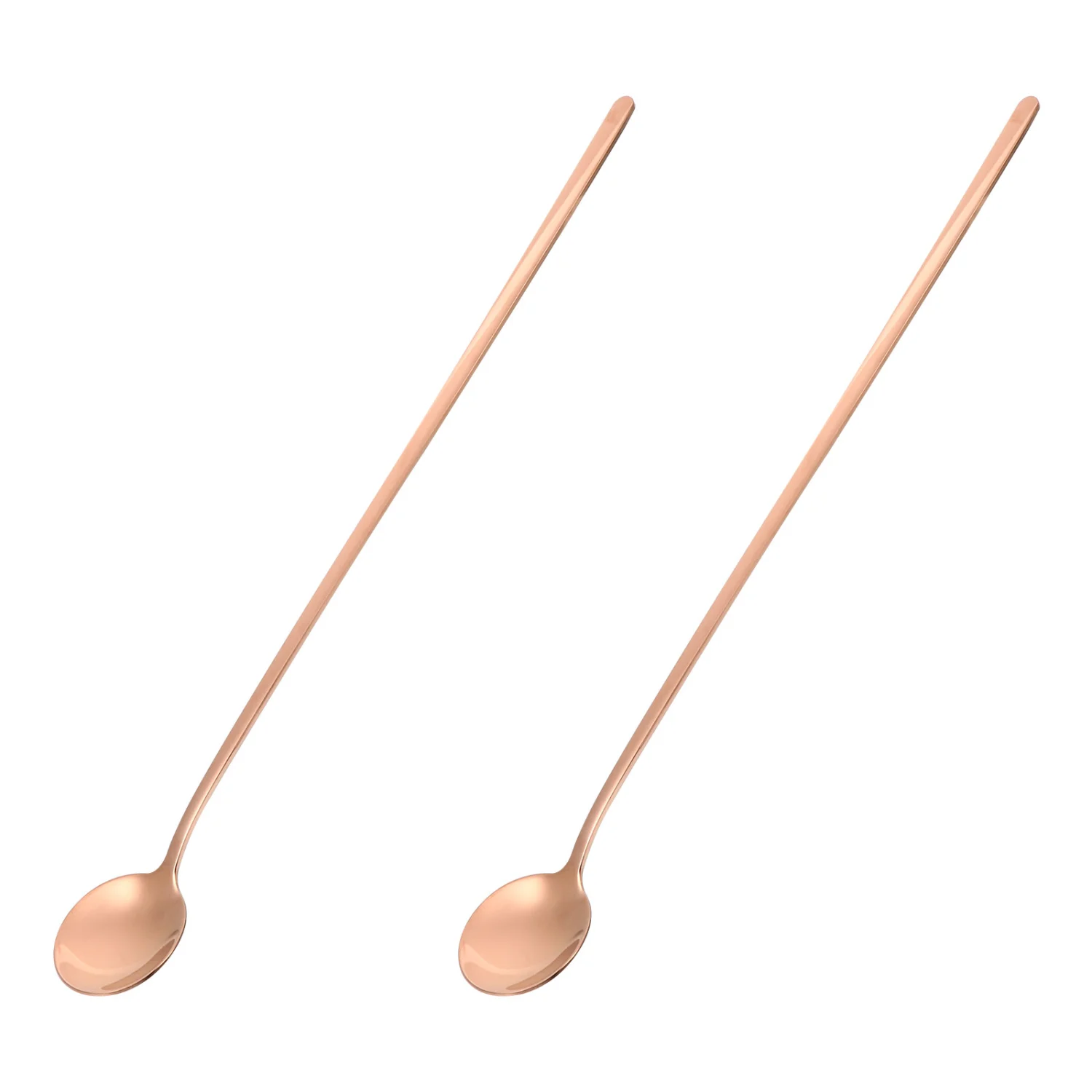 2pcs Stainless Steel Coffee Stirring Spoons Dessert Spoons Durable Food Spoons