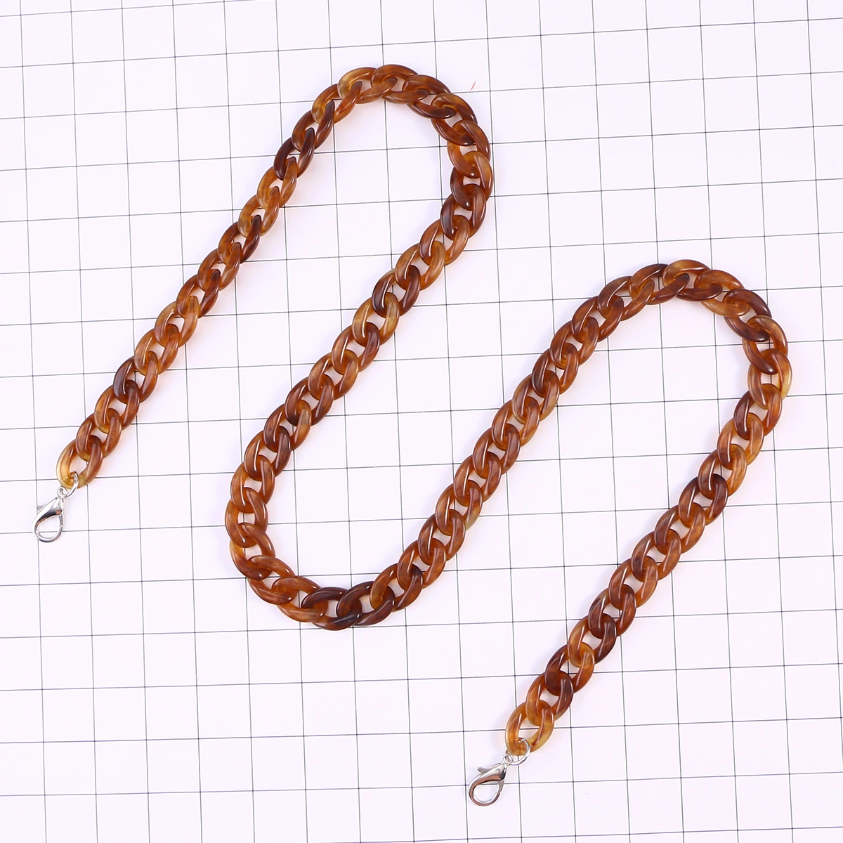 60cm Resin Bag Strap Never Fade Women Bag Strap Plastic Chains Ladies Bag Chain (Eretmochelys Imbricata)