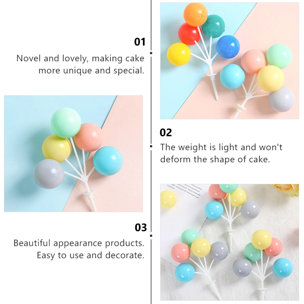 10pcs Balloon Cake Decoration Toppers Balloons Cupcake Picks Cake Picks Topper