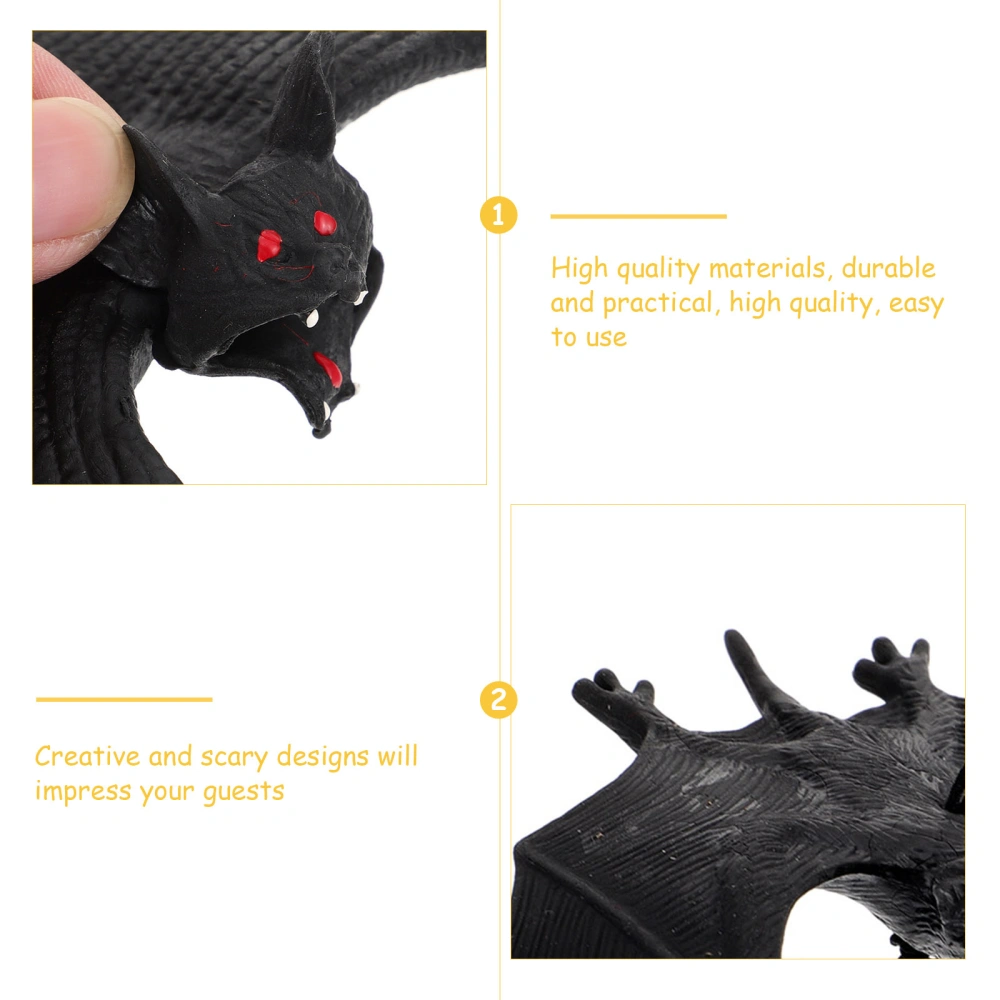 18 Pcs Halloween Realistic Hanging Bats Rubber Bats Halloween Party Supplies