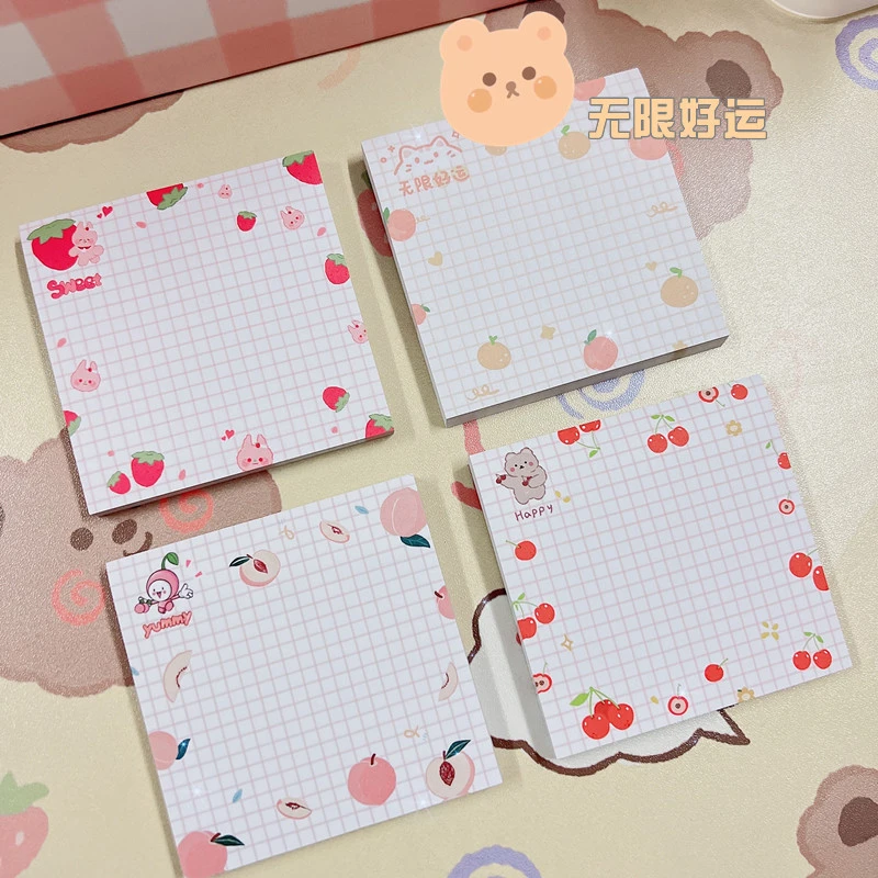 4 Books Memo Pads Tearable Memo Stickers Portable To-do List Memo Pads Notes Stickers