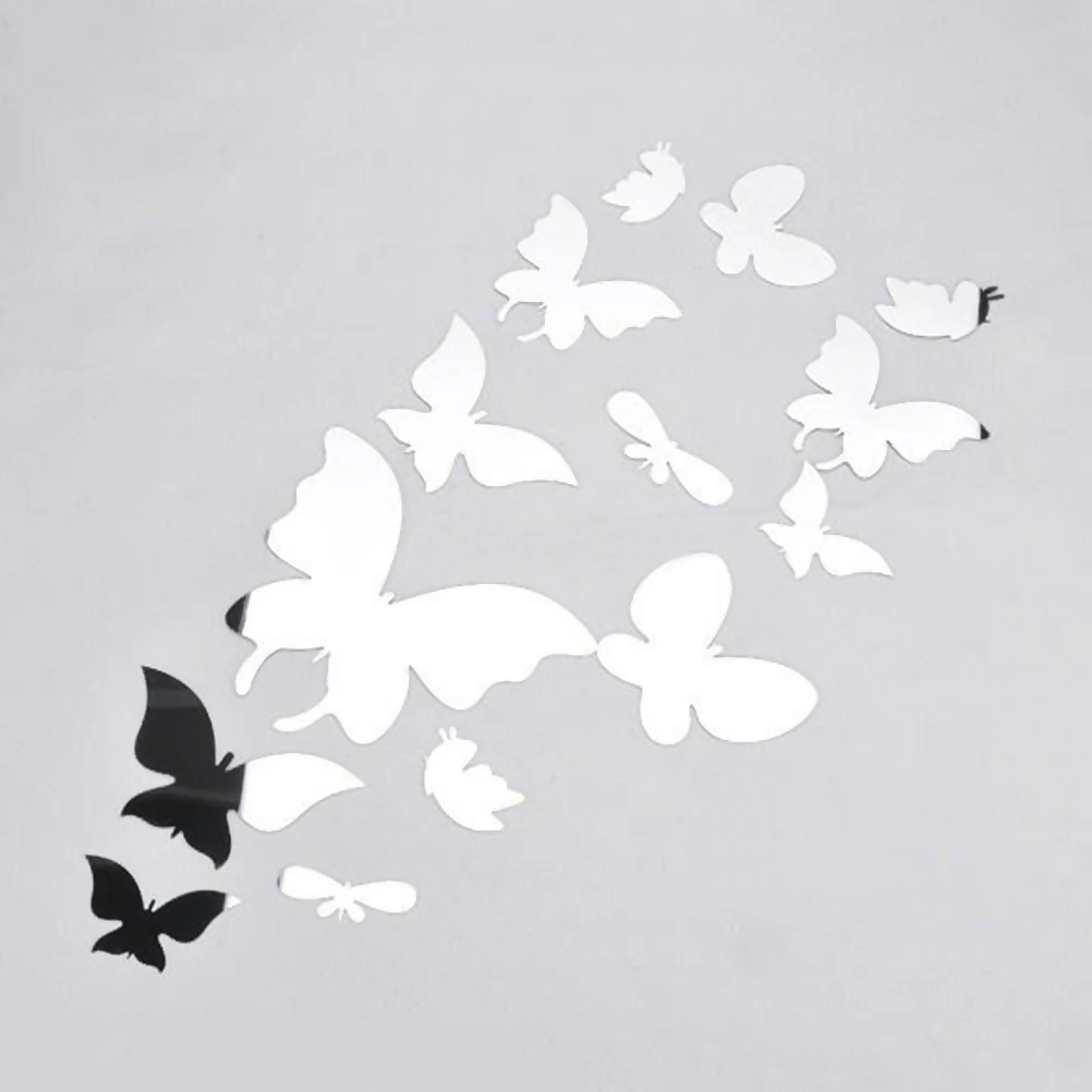 Mirror Wall Stickers Art Murals Wall Decals for Home Bedroom Living Room Bathroom Decoration