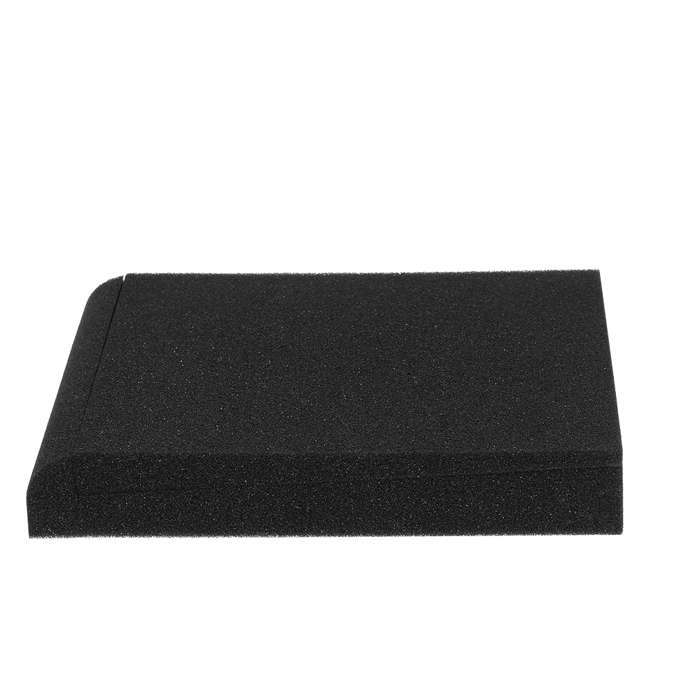 1pc Small Speaker Isolation Pad High-density Sponge Shock-absorption Cushion (Black)
