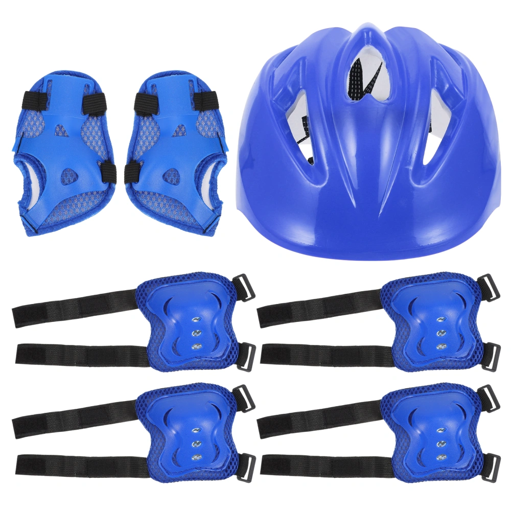 7Pcs Safety Helmet Kneecaps Protective Equipment Children Balance Car Helmet