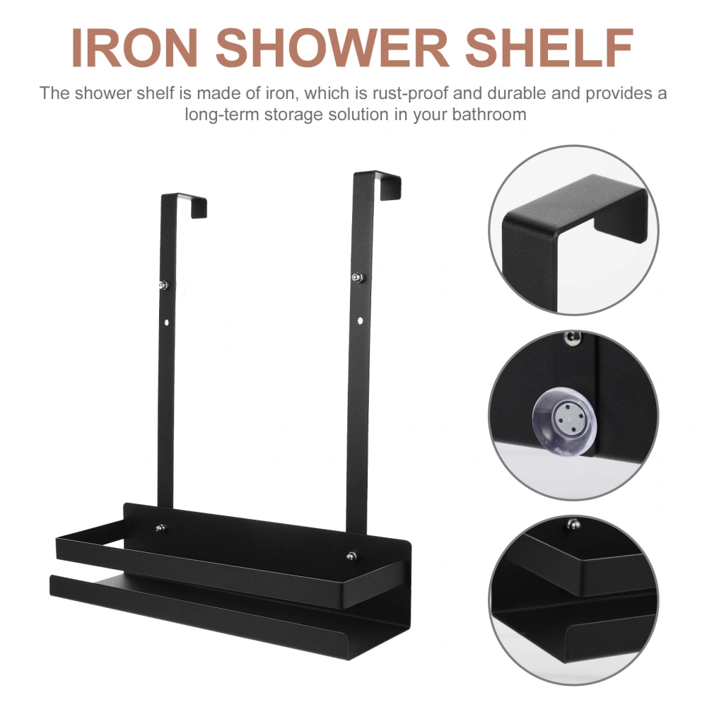 Over The Door Shower Basket Iron Shower Shelf Rustproof Bathroom Shelf Organizer