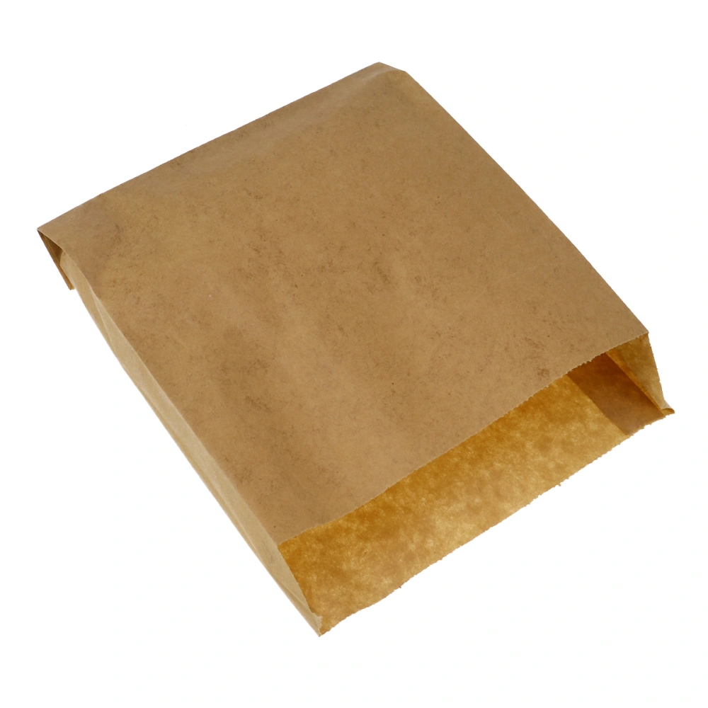 100Pcs Large Size Grease-proof Kraft Paper Bag Kraft Paper Bags for Snacks