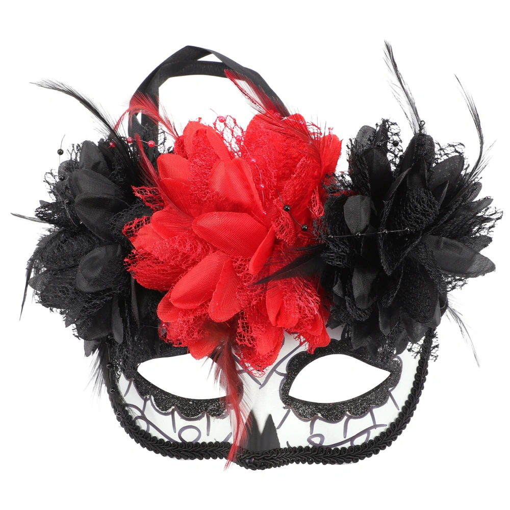 Day of the Dead Flower Skull Mask Decorative Day of the Dead Mask for Cosplay