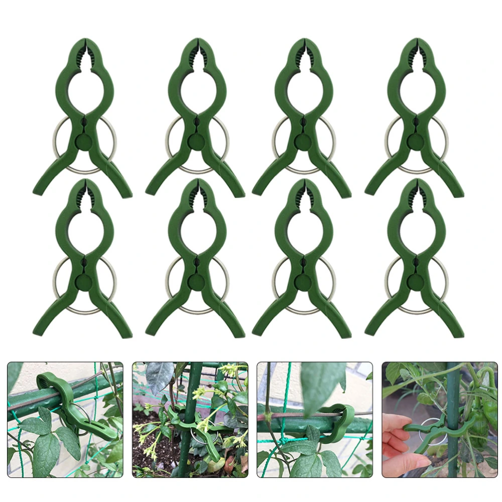 25pcs Plant Fixing Clips Plastic Garden Plants Clips Gardening Art Clips