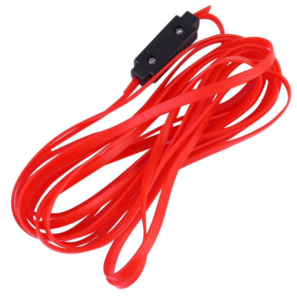 Chinese Rubber Band Circle Jump Rope Stretch Skip Rope Adjustable Chinese Elastic Rope Fitness Jump Game for Outdoor Exercise Boys Girls (Red)