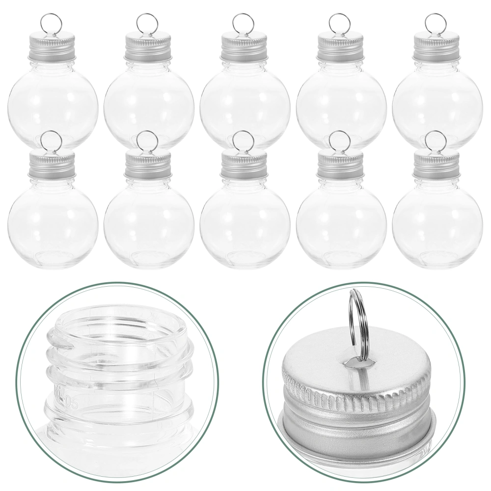 10Pcs Convenient Clear Bottles Portable Empty Bottles Household Milk Bottles Milk Accessory