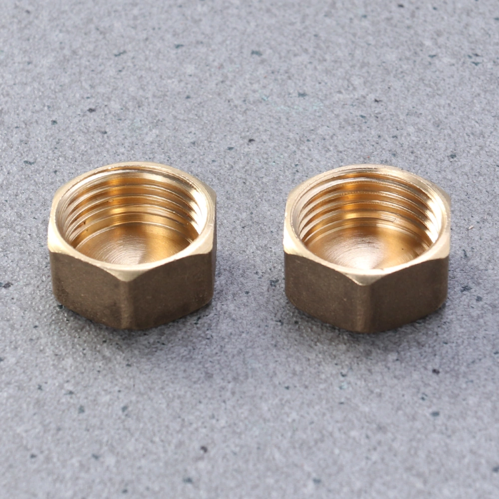 2pcs Compression Fitting Brass Blank Nut (15g)