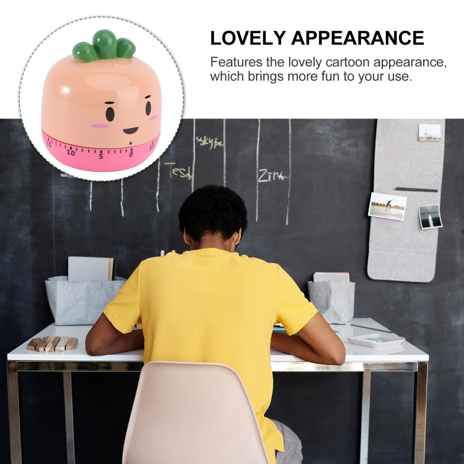 1Pc Cartoon Kitchen Timer Mechanical Countdown Timer Baking Cooking Timer