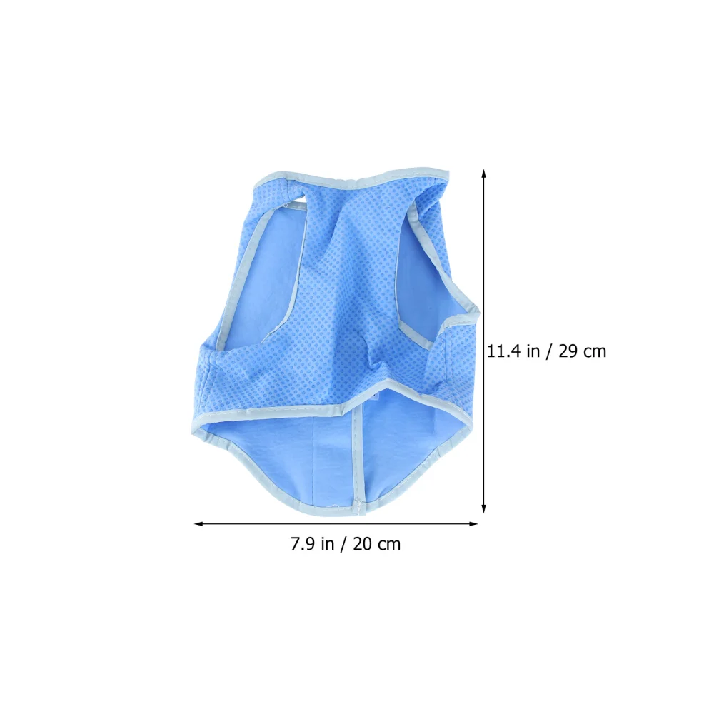 1Pc Pet Dog Vest Cooling Vest Pet Waistcoat Summer Pet Clothing Gift (Blue)