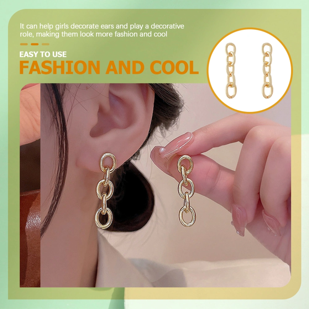 1 Pair Chain Link Earrings Dangle Earrings Drop Earrings Personalized Earrings