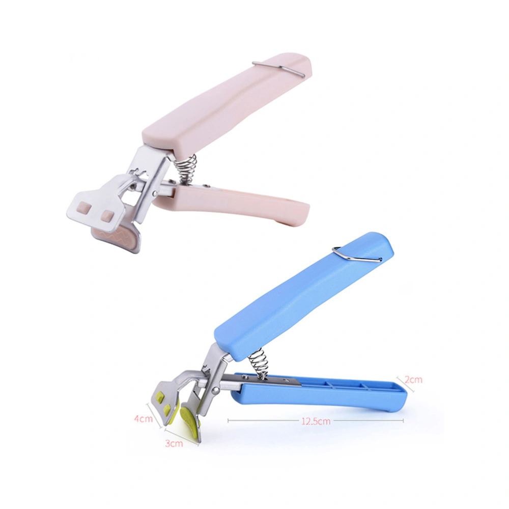 Lightweight Stainless Steel Hot Plate Tong Bowl Pan Clamp Dish Gripper Clamp Holder (Random Color)