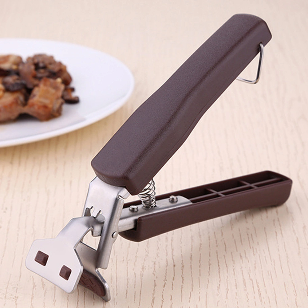 Lightweight Stainless Steel Hot Plate Tong Bowl Pan Clamp Dish Gripper Clamp Holder (Random Color)