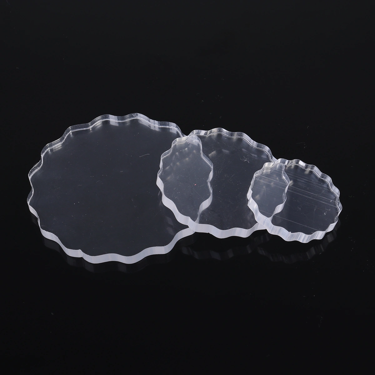 3Pcs Acrylic Clear Stamping Blocks Set Essential Stamping Tools for Scrapbooking Crafts Making
