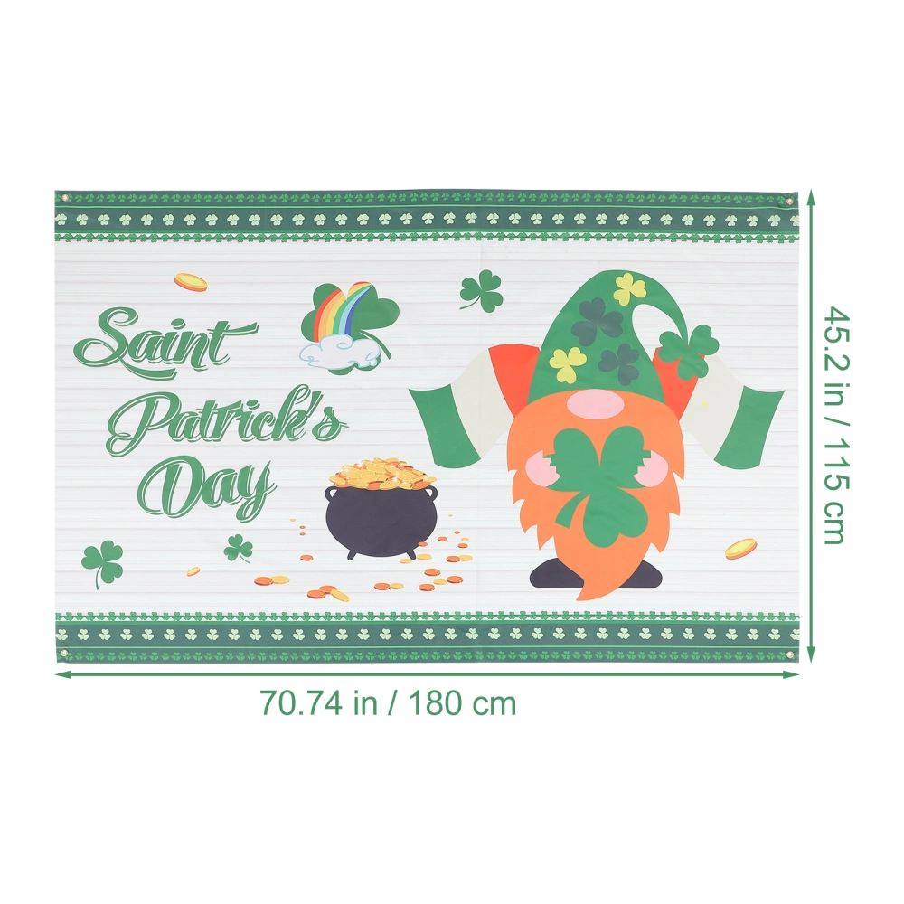 1pc Outdoor St. Patrick's Day Banner Festival Background Banner Party Decor