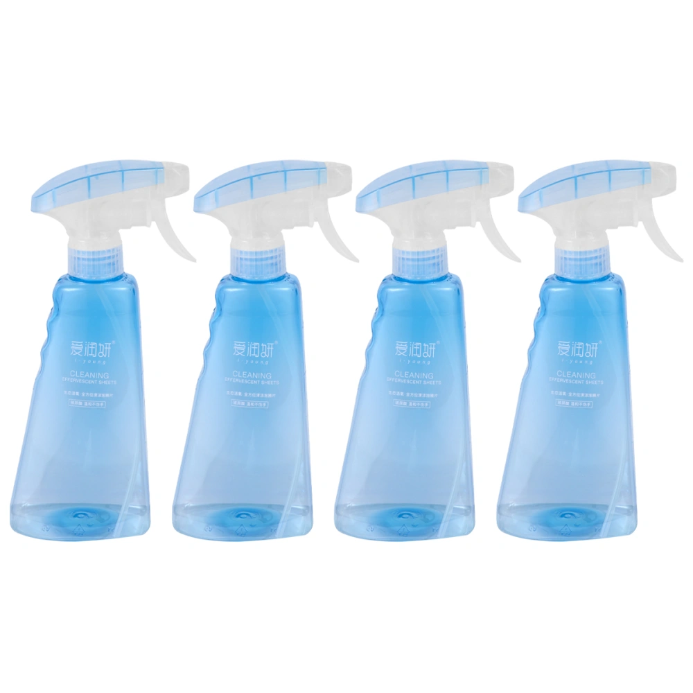 4pcs 350ML Multifunctional Spray Bottle Durable Plastic Sanitizer Sprayer Portable Alcohol Dispensing Holder