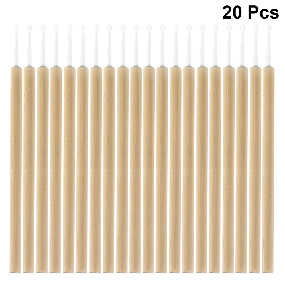 20pcs Eco-friendly Eyelash Cotton Swab Creative Eyelash Applicator Brushes Makeup Tools